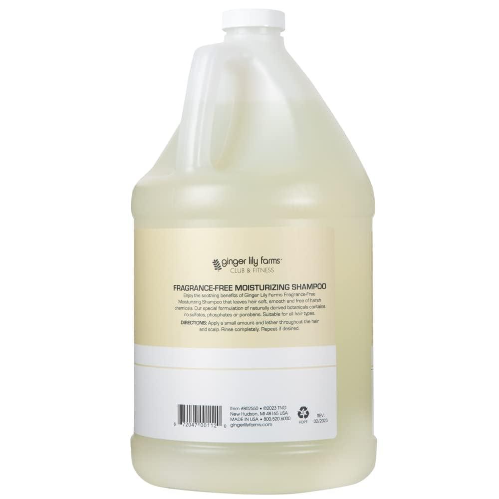 imageGinger Lily Farms Club amp Fitness Moisturizing Shampoo for All Hair Types 100 Vegan amp CrueltyFree Citrus Scent 1 Gallon 128 fl oz RefillFragrance Free