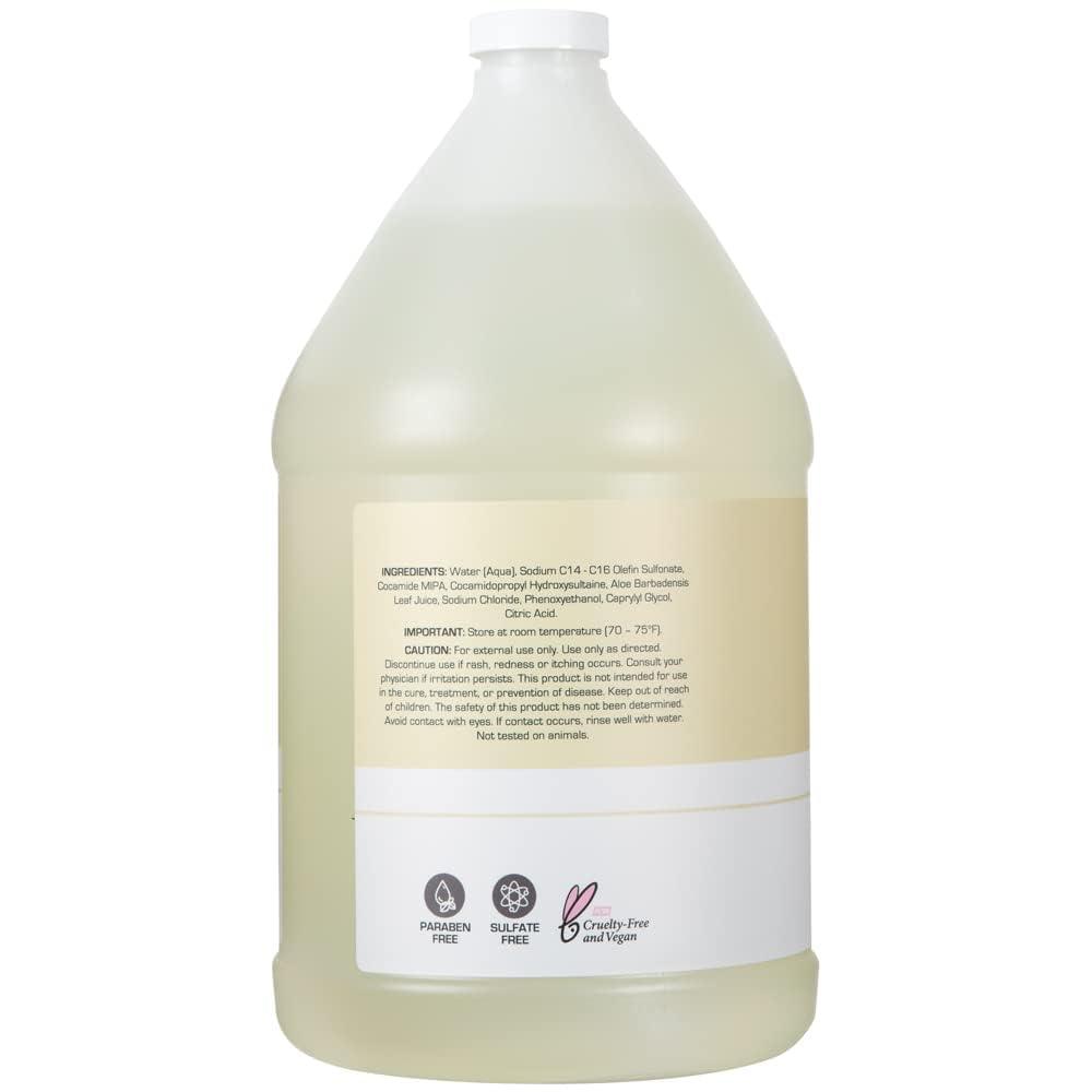 imageGinger Lily Farms Club amp Fitness Moisturizing Shampoo for All Hair Types 100 Vegan amp CrueltyFree Citrus Scent 1 Gallon 128 fl oz RefillFragrance Free