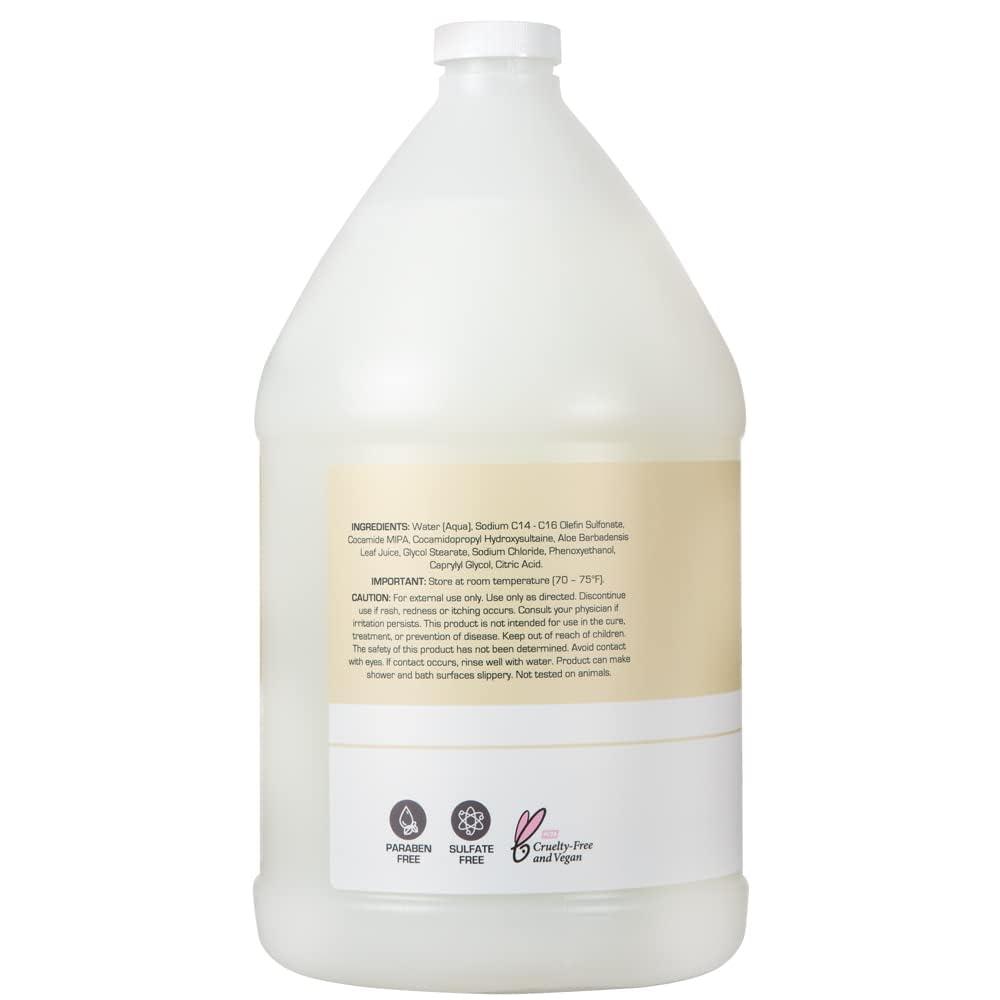 imageGinger Lily Farms Club amp Fitness Nourishing Body Wash 100 Vegan amp CrueltyFree Citrus Scent 1 Gallon Refill Pack of 4Fragrance Free