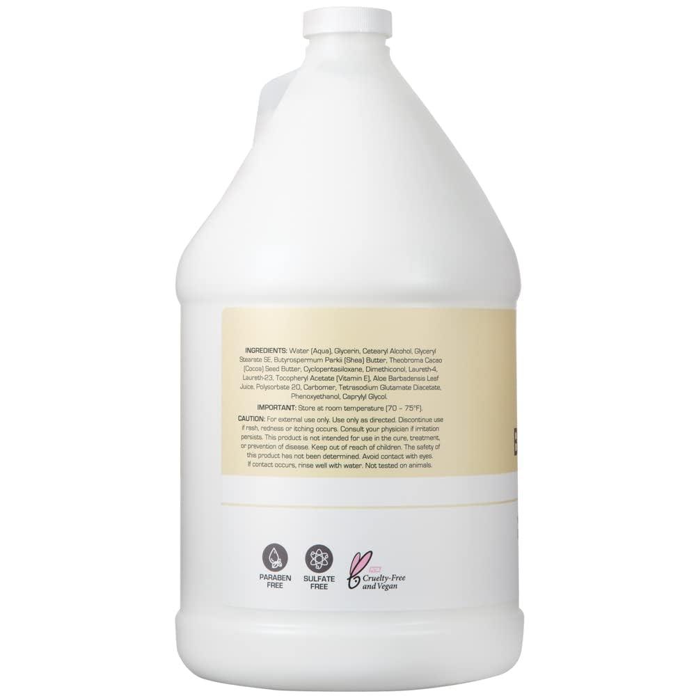 imageGinger Lily Farms Club amp Fitness Soothing Butter Lotion for Dry Skin 100 Vegan amp CrueltyFree Citrus Scent 1 Gallon 128 fl oz RefillFragrance Free