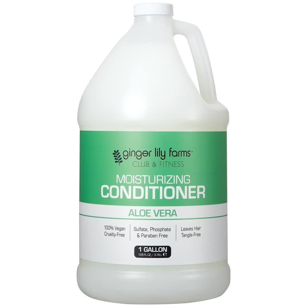 imageGinger Lily Farms Club amp Fitness Citrus Moisturizing Conditioner 100 Vegan Paraben Sulfate Phosphate Gluten amp CrueltyFree 1 Gallon Pack of 4 Aloe Vera
