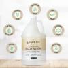 Ginger Lily Farms Club & Fitness Nourishing Body Wash, 100% Vegan & Cruelty-Free, Citrus Scent, 1 Gallon Refill (Pack of 4)(Fragrance Free)
