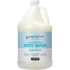 Ginger Lily Farms Club & Fitness Nourishing Body Wash, 100% Vegan & Cruelty-Free, Citrus Scent, 1 Gallon Refill (Pack of 4)(Rain Water)