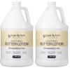 Ginger Lily Farms Club & Fitness Soothing Butter Lotion for Dry Skin, 100% Vegan & Cruelty-Free, Citrus Scent, 1 Gallon (128 fl oz) Refill(Unscented)