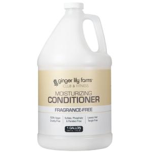 Ginger Lily Farms Club & Fitness Citrus Moisturizing Conditioner, 100% Vegan, Paraben, Sulfate, Phosphate, Gluten & Cruelty-Free, 1 Gallon (Pack of 4 )(Fragrance Free)
