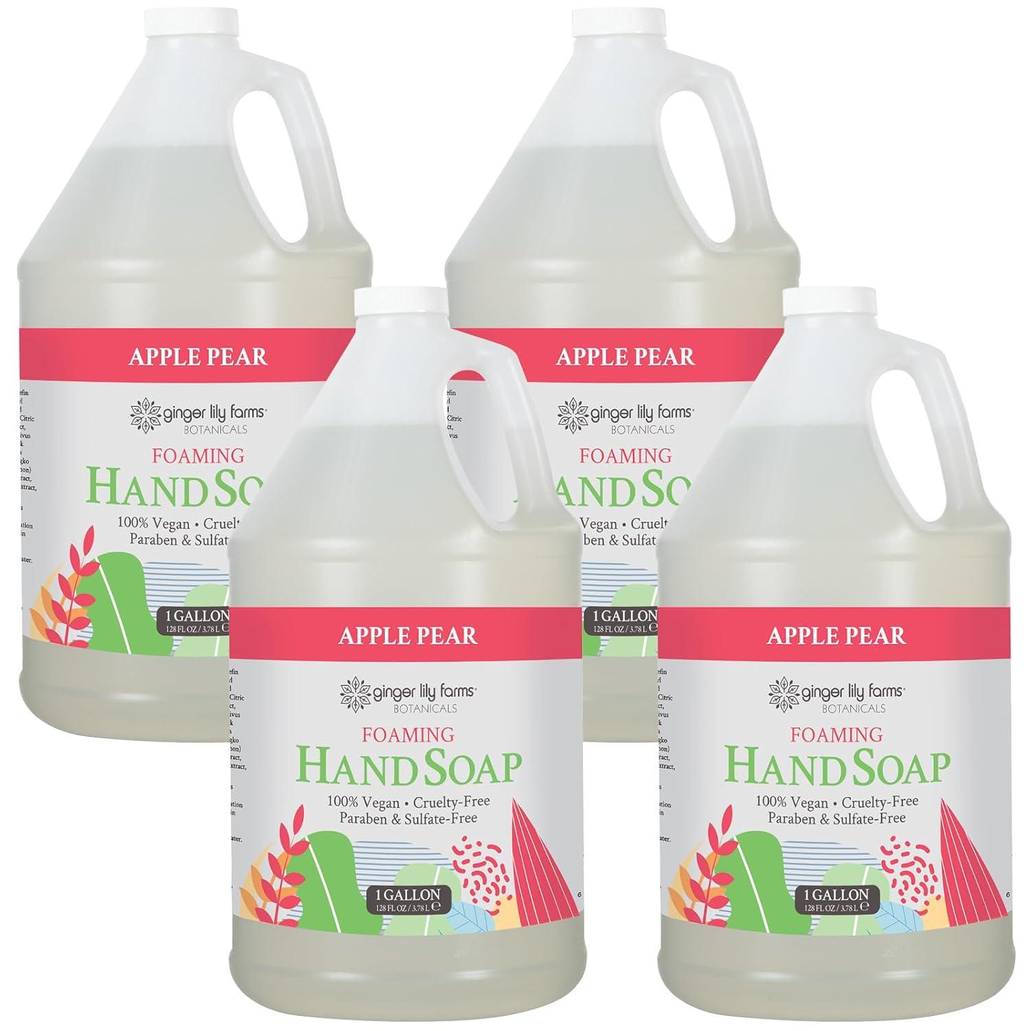 imageGinger Lily Farms Botanicals AllPurpose Foaming Hand Soap Refill 100 Vegan amp CrueltyFree Vanilla Sugar Bliss Scent 20 Fl Oz Pack of 1Apple Pear