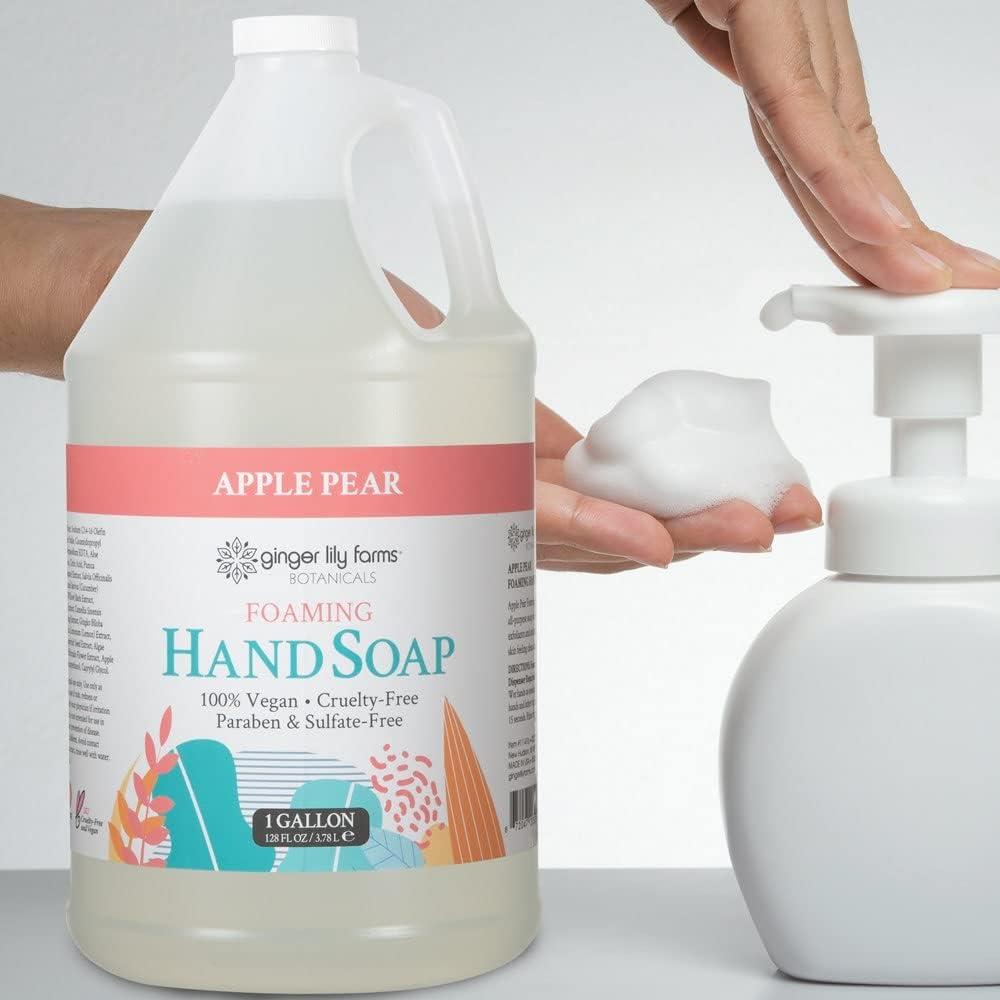 imageGinger Lily Farms Botanicals AllPurpose Foaming Hand Soap Refill 100 Vegan amp CrueltyFree Vanilla Sugar Bliss Scent 20 Fl Oz Pack of 1Apple Pear