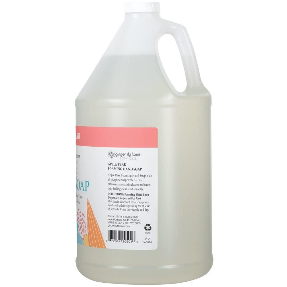 imageGinger Lily Farms Botanicals AllPurpose Foaming Hand Soap Refill 100 Vegan amp CrueltyFree Vanilla Sugar Bliss Scent 20 Fl Oz Pack of 1Apple Pear