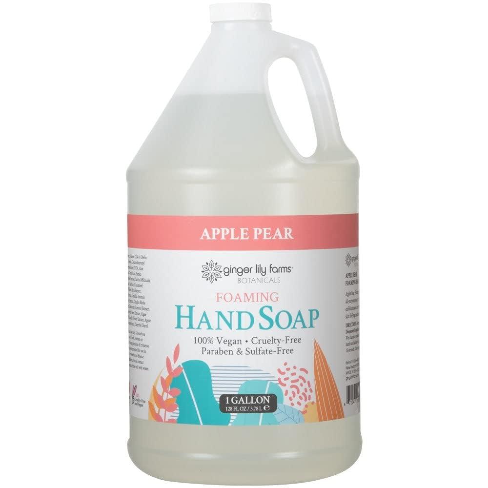 imageGinger Lily Farms Botanicals AllPurpose Foaming Hand Soap Refill 100 Vegan amp CrueltyFree Vanilla Sugar Bliss Scent 20 Fl Oz Pack of 1Apple Pear