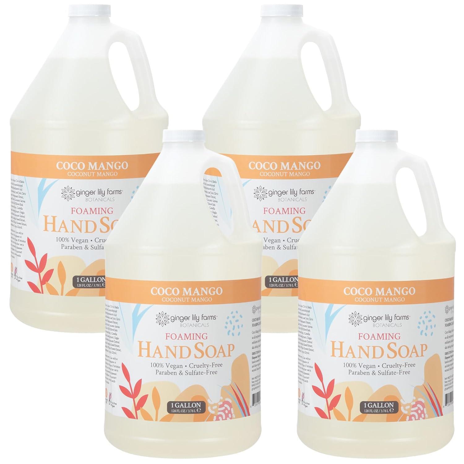 imageGinger Lily Farms Botanicals AllPurpose Foaming Hand Soap Refill 100 Vegan amp CrueltyFree Vanilla Sugar Bliss Scent 20 Fl Oz Pack of 1Coco Mango