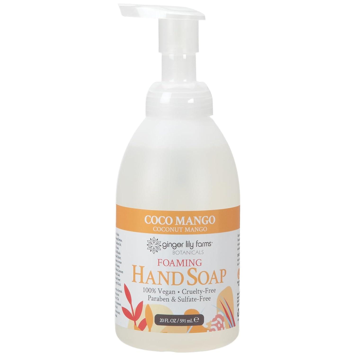 imageGinger Lily Farms Botanicals AllPurpose Foaming Hand Soap Refill 100 Vegan amp CrueltyFree Vanilla Sugar Bliss Scent 20 Fl Oz Pack of 1Coco Mango