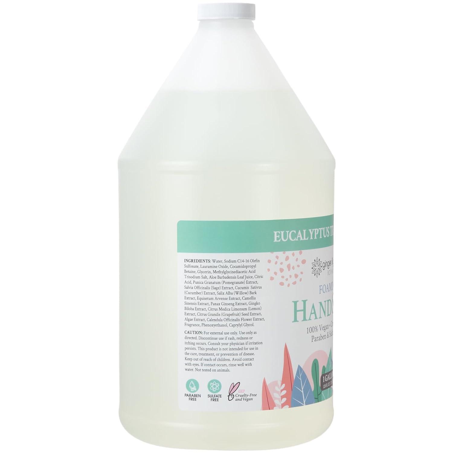 imageGinger Lily Farms Botanicals AllPurpose Foaming Hand Soap Refill 100 Vegan amp CrueltyFree Vanilla Sugar Bliss Scent 20 Fl Oz Pack of 1Eucalyptus Tranquility