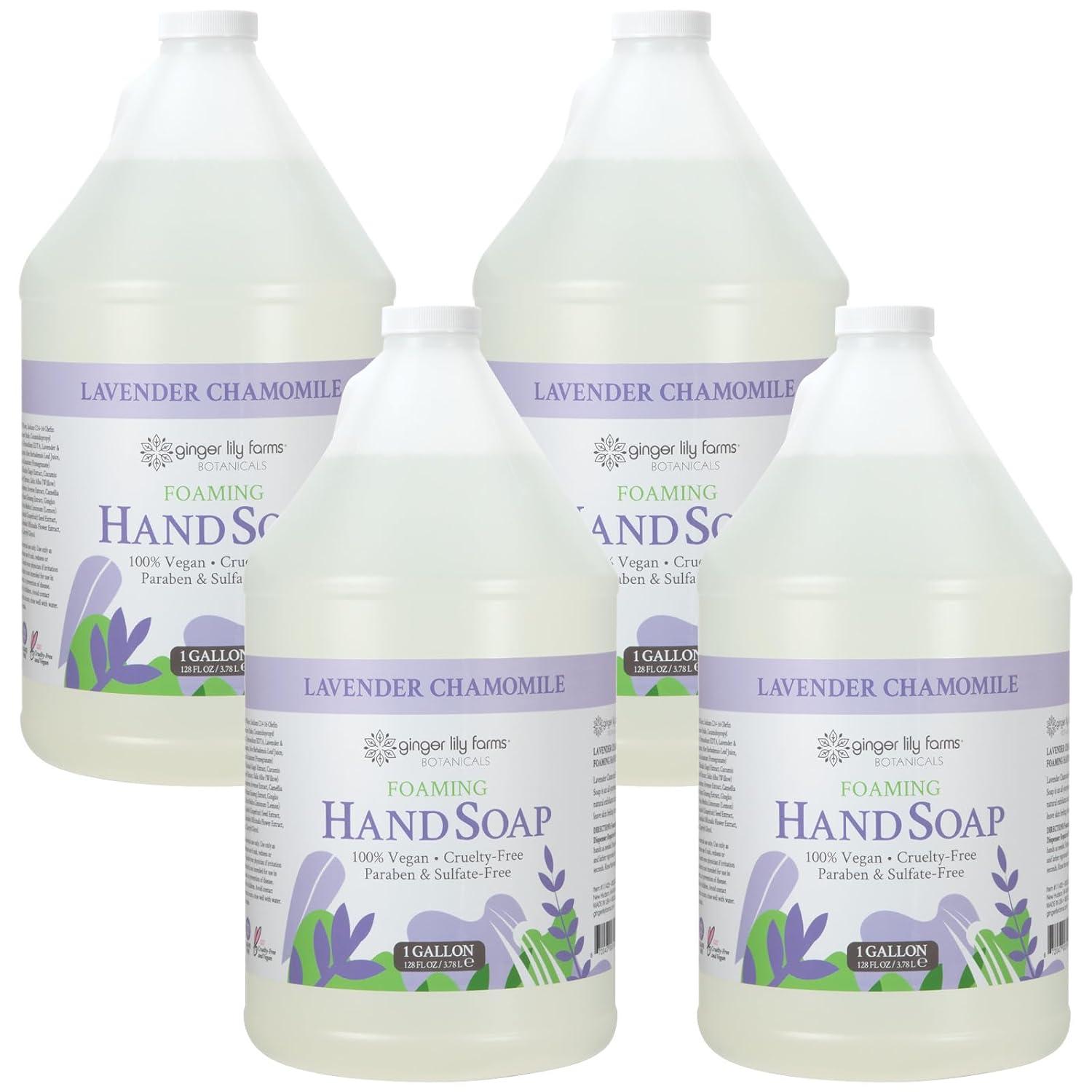 imageGinger Lily Farms Botanicals AllPurpose Foaming Hand Soap Refill 100 Vegan amp CrueltyFree Vanilla Sugar Bliss Scent 20 Fl Oz Pack of 1Lavender Chamomile
