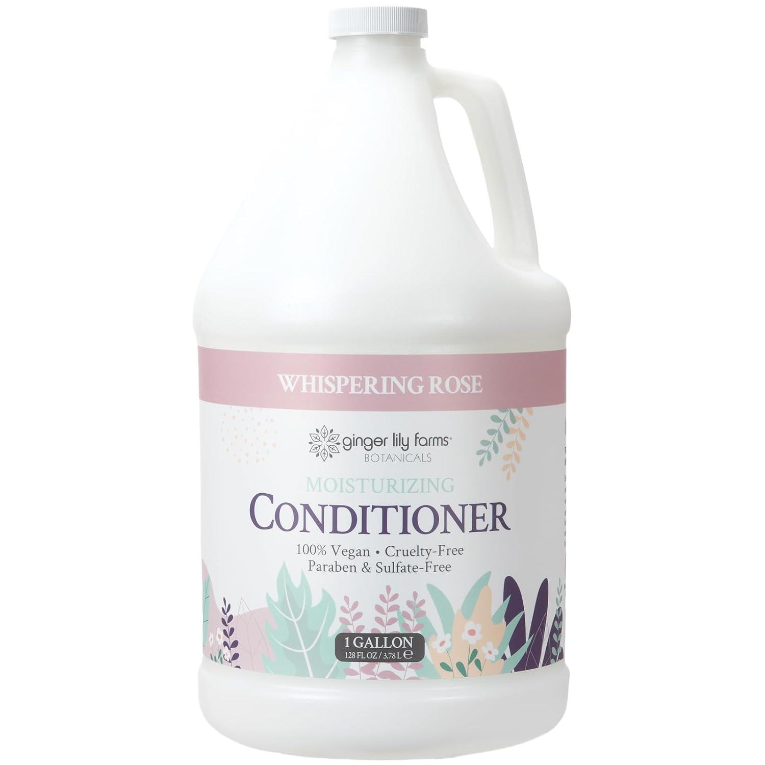 imageGinger Lily Farms Botanicals Moisturizing Conditioner for Dry Hair 100 Vegan amp CrueltyFree Vanilla Sugar Bliss Scent 1 Gallon Pack of 4Whispering Rose