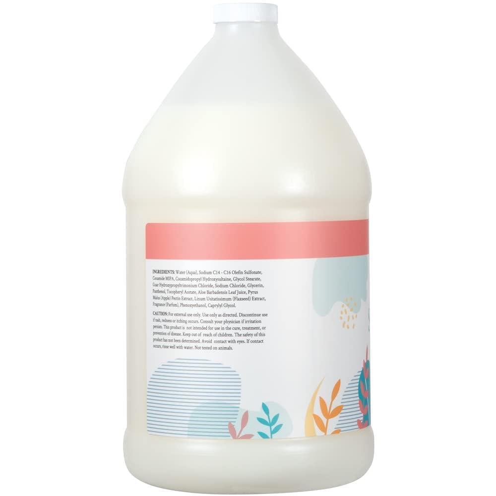 imageGinger Lily Farms Botanicals Moisturizing Shampoo for All Hair Types 100 Vegan amp CrueltyFree Vanilla Sugar Bliss 1 Gallon 128 fl oz RefillApple Pear