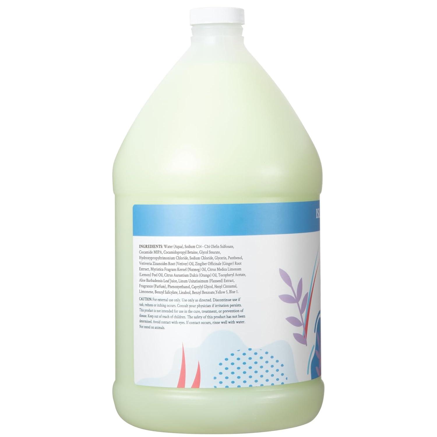 imageGinger Lily Farms Botanicals Moisturizing Shampoo for All Hair Types 100 Vegan amp CrueltyFree Vanilla Sugar Bliss 1 Gallon 128 fl oz RefillIsland Tranquility