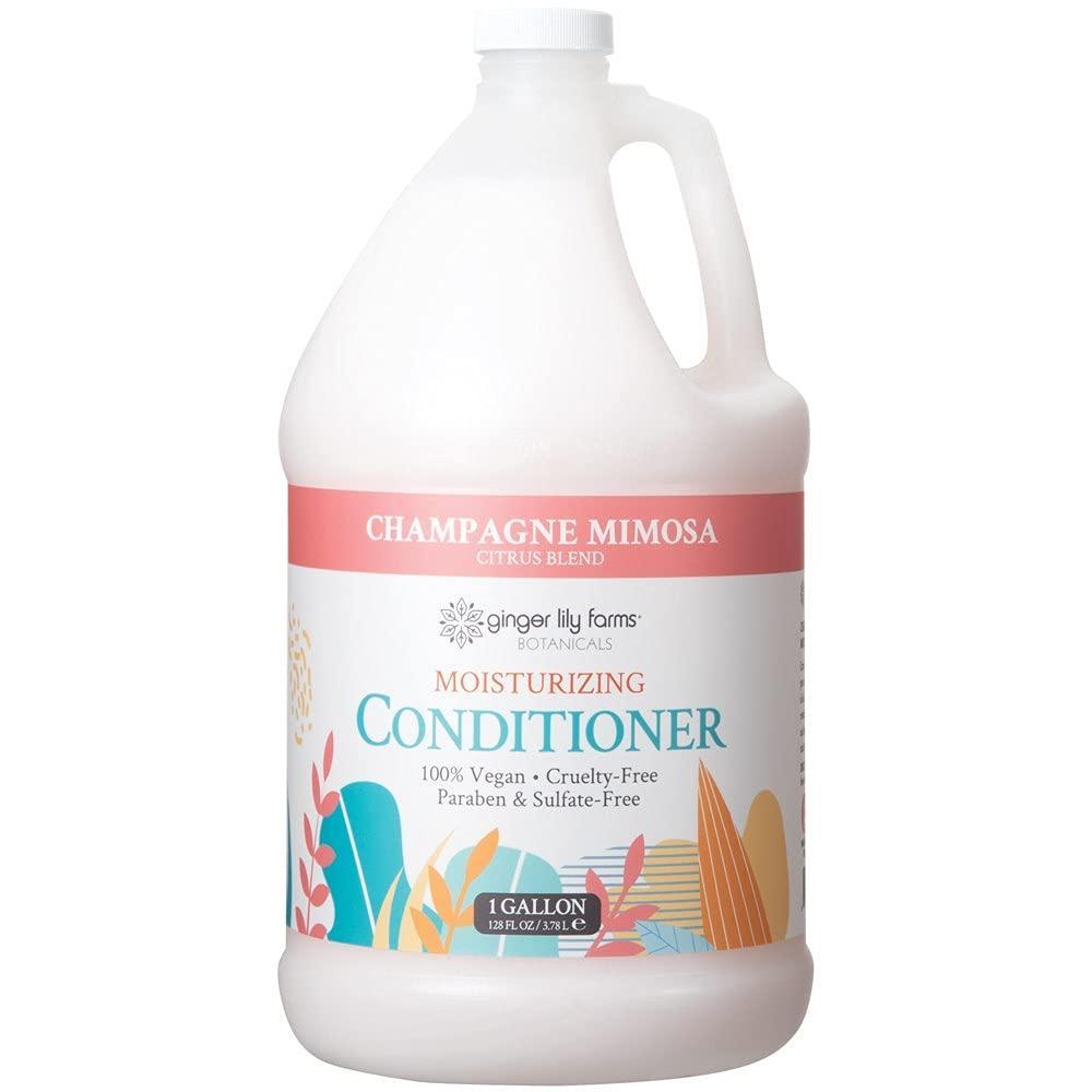 imageGinger Lily Farms Botanicals Moisturizing Conditioner for Dry Hair 100 Vegan amp CrueltyFree Vanilla Sugar Bliss Scent 1 Gallon Pack of 4Champagne Mimosa