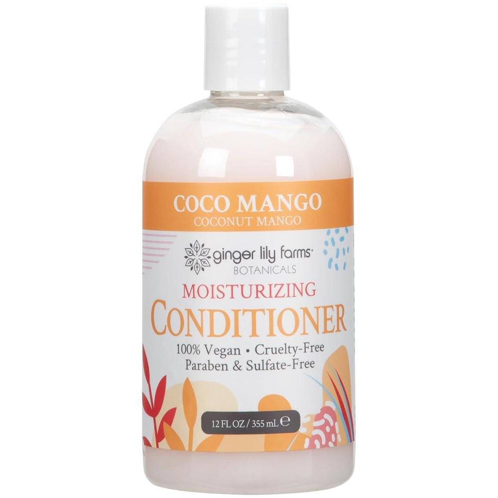 imageGinger Lily Farms Botanicals Moisturizing Conditioner for Dry Hair 100 Vegan amp CrueltyFree Vanilla Sugar Bliss Scent 1 Gallon Pack of 4Coco Mango