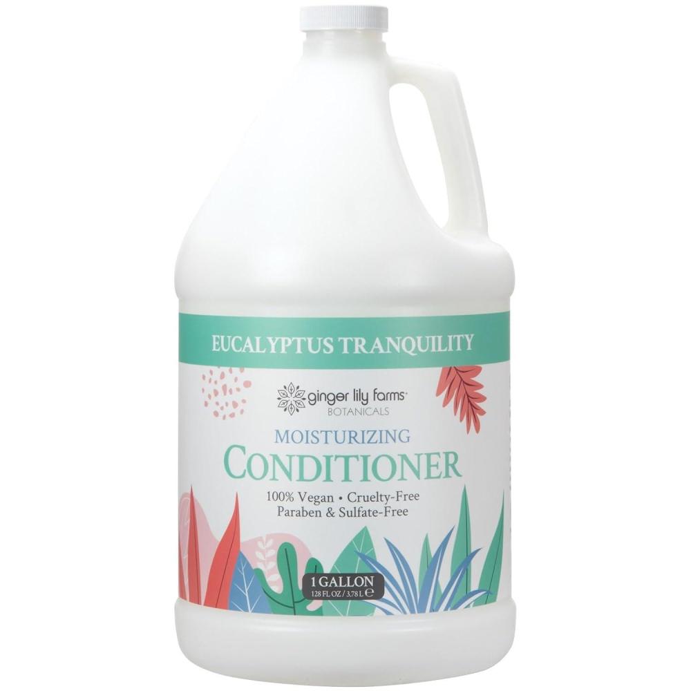 imageGinger Lily Farms Botanicals Moisturizing Conditioner for Dry Hair 100 Vegan amp CrueltyFree Vanilla Sugar Bliss Scent 1 Gallon Pack of 4Eucalyptus Tranquility
