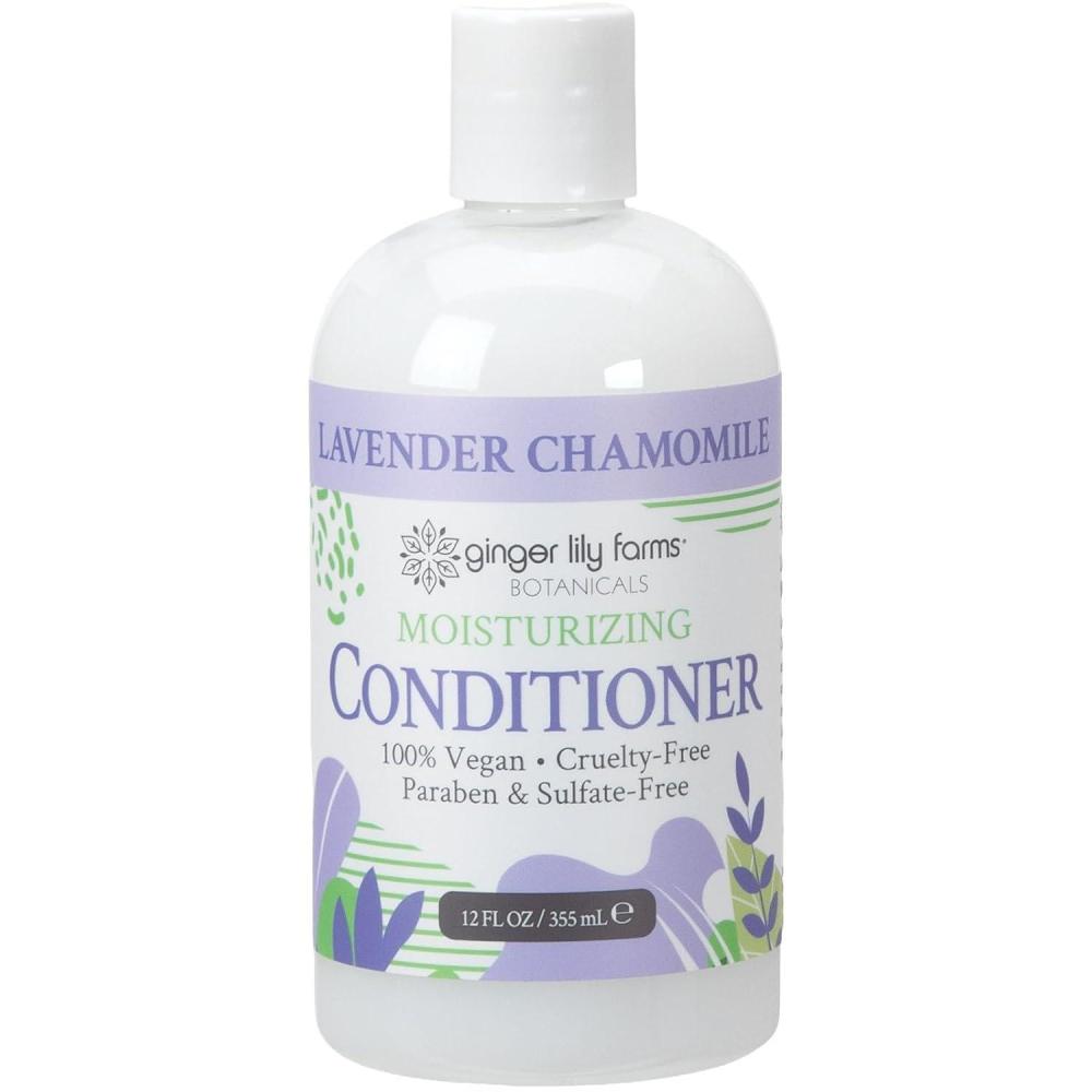 imageGinger Lily Farms Botanicals Moisturizing Conditioner for Dry Hair 100 Vegan amp CrueltyFree Vanilla Sugar Bliss Scent 1 Gallon Pack of 4Lavender Chamomile