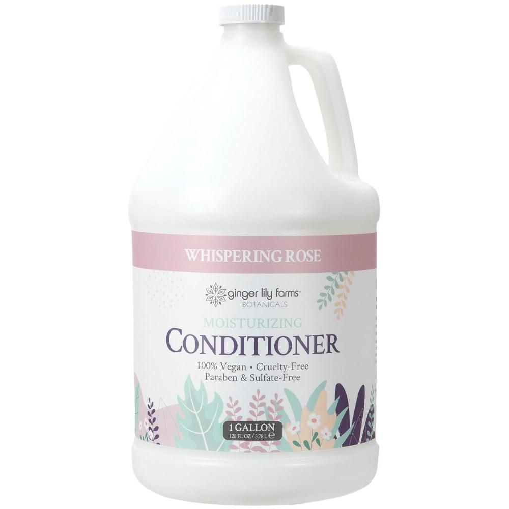 imageGinger Lily Farms Botanicals Moisturizing Conditioner for Dry Hair 100 Vegan amp CrueltyFree Vanilla Sugar Bliss Scent 1 Gallon Pack of 4Whispering Rose