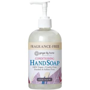 Ginger Lily Farms Botanicals Conditioning Liquid Hand Soap Refill, 100% Vegan & Cruelty-Free, Vanilla Sugar Bliss Scent, 1 Gallon (Pack of 4)(Fragrance Free)
