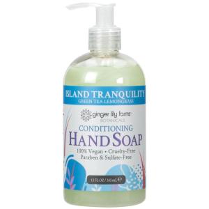 Ginger Lily Farms Botanicals Conditioning Liquid Hand Soap Refill, 100% Vegan & Cruelty-Free, Vanilla Sugar Bliss Scent, 1 Gallon (Pack of 4)(Island Tranquility)