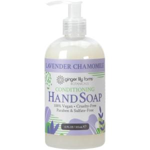 Ginger Lily Farms Botanicals Conditioning Liquid Hand Soap Refill, 100% Vegan & Cruelty-Free, Vanilla Sugar Bliss Scent, 1 Gallon (Pack of 4)(Lavender Chamomile)
