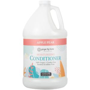 Ginger Lily Farms Botanicals Moisturizing Conditioner for Dry Hair, 100% Vegan & Cruelty-Free, Vanilla Sugar Bliss Scent, 1 Gallon (Pack of 4)(Apple Pear)