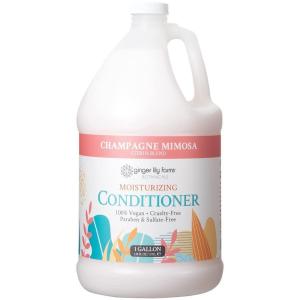Ginger Lily Farms Botanicals Moisturizing Conditioner for Dry Hair, 100% Vegan & Cruelty-Free, Vanilla Sugar Bliss Scent, 1 Gallon (Pack of 4)(Champagne Mimosa)