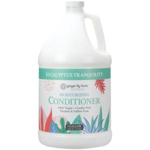 Ginger Lily Farms Botanicals Moisturizing Conditioner for Dry Hair, 100% Vegan & Cruelty-Free, Vanilla Sugar Bliss Scent, 1 Gallon (Pack of 4)(Eucalyptus Tranquility)