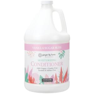 Ginger Lily Farms Botanicals Moisturizing Conditioner for Dry Hair, 100% Vegan & Cruelty-Free, Vanilla Sugar Bliss Scent, 1 Gallon (Pack of 4)(Vanilla Sugar Bliss)