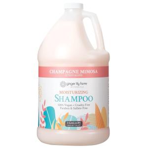 Ginger Lily Farms Botanicals Moisturizing Shampoo for All Hair Types, 100% Vegan & Cruelty-Free, Vanilla Sugar Bliss, 1 Gallon (128 fl oz) Refill(Champagne Mimosa)