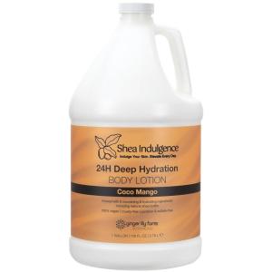 Ginger Lily Farms Botanicals Shea Indulgence 24H Deep Hydration Body Lotion, 100% Vegan & Cruelty-Free, Vanilla Sugar Bliss Scent, 1 Gallon (128 fl oz) Refill(Coco Mango)