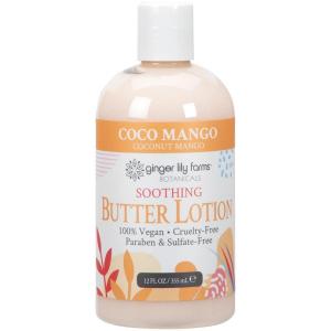 Ginger Lily Farms Botanicals Soothing Butter Lotion for Dry Skin, 100% Vegan & Cruelty-Free, Vanilla Sugar Bliss Scent, 1 Gallon (128 fl oz) Refill(Coco Mango)