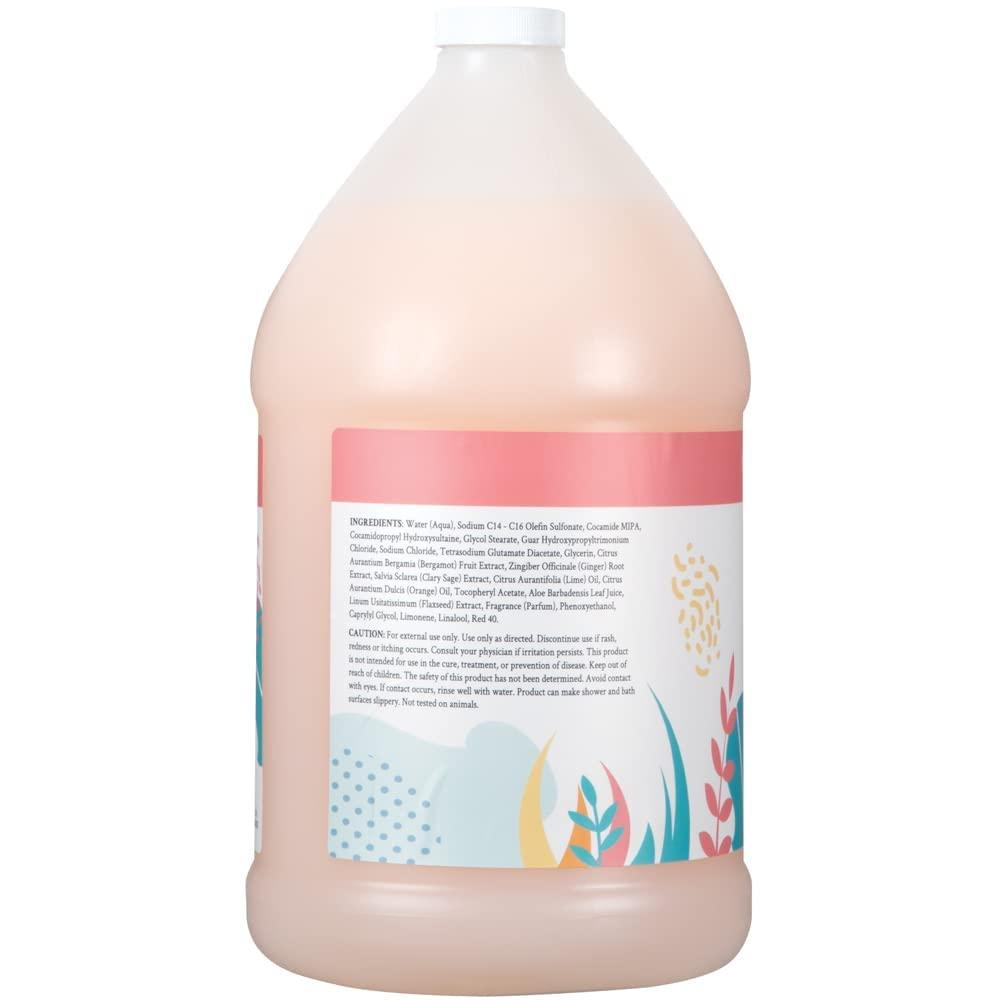imageGinger Lily Farms Botanicals Nourishing Body Wash Eucalyptus Tranquility 100 Vegan amp CrueltyFree 1 Gallon Pack of 4Champagne Mimosa