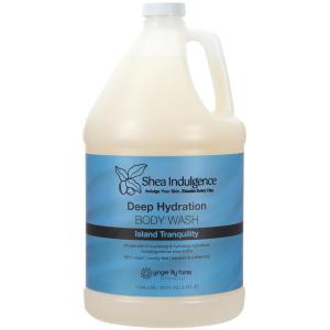 Ginger Lily Farms Botanicals Shea Indulgence Deep Hydration Body Wash, Island Tranquility, 100% Vegan & Cruelty-Free, Green Tea & Lemongrass Scent, 1 Gallon (128 fl oz) Refill(Island Tranquility)
