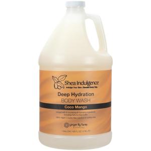 Ginger Lily Farms Botanicals Shea Indulgence Deep Hydration Body Wash, Island Tranquility, 100% Vegan & Cruelty-Free, Green Tea & Lemongrass Scent, 1 Gallon (128 fl oz) Refill(Coco Mango)