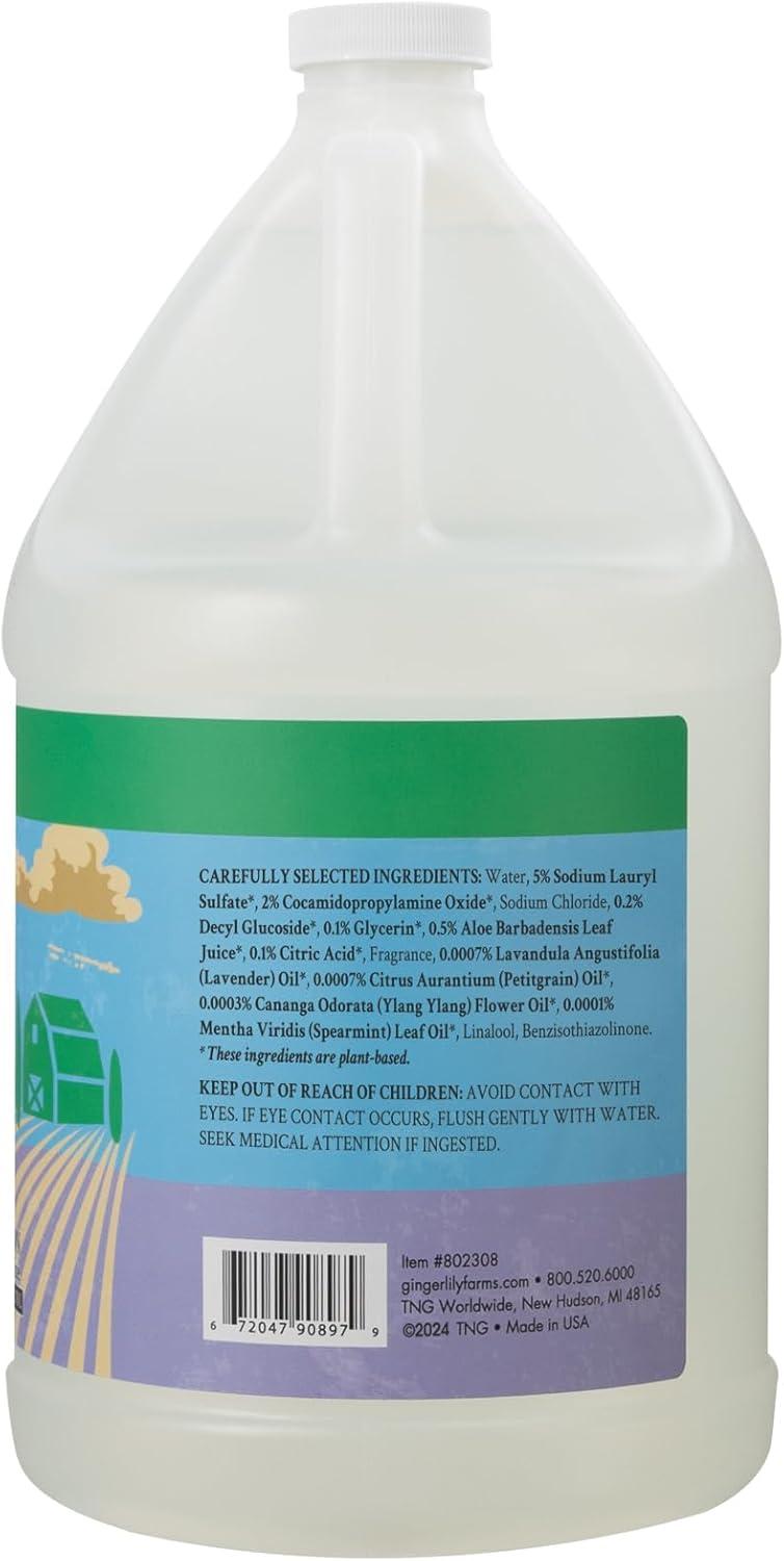 imageGinger Lily Farms Botanicals PlantBased Liquid Dish Soap Concentrated Formula with Max Grease Cleaning Power CrueltyFree FragranceFree 24 Fl OzBasil