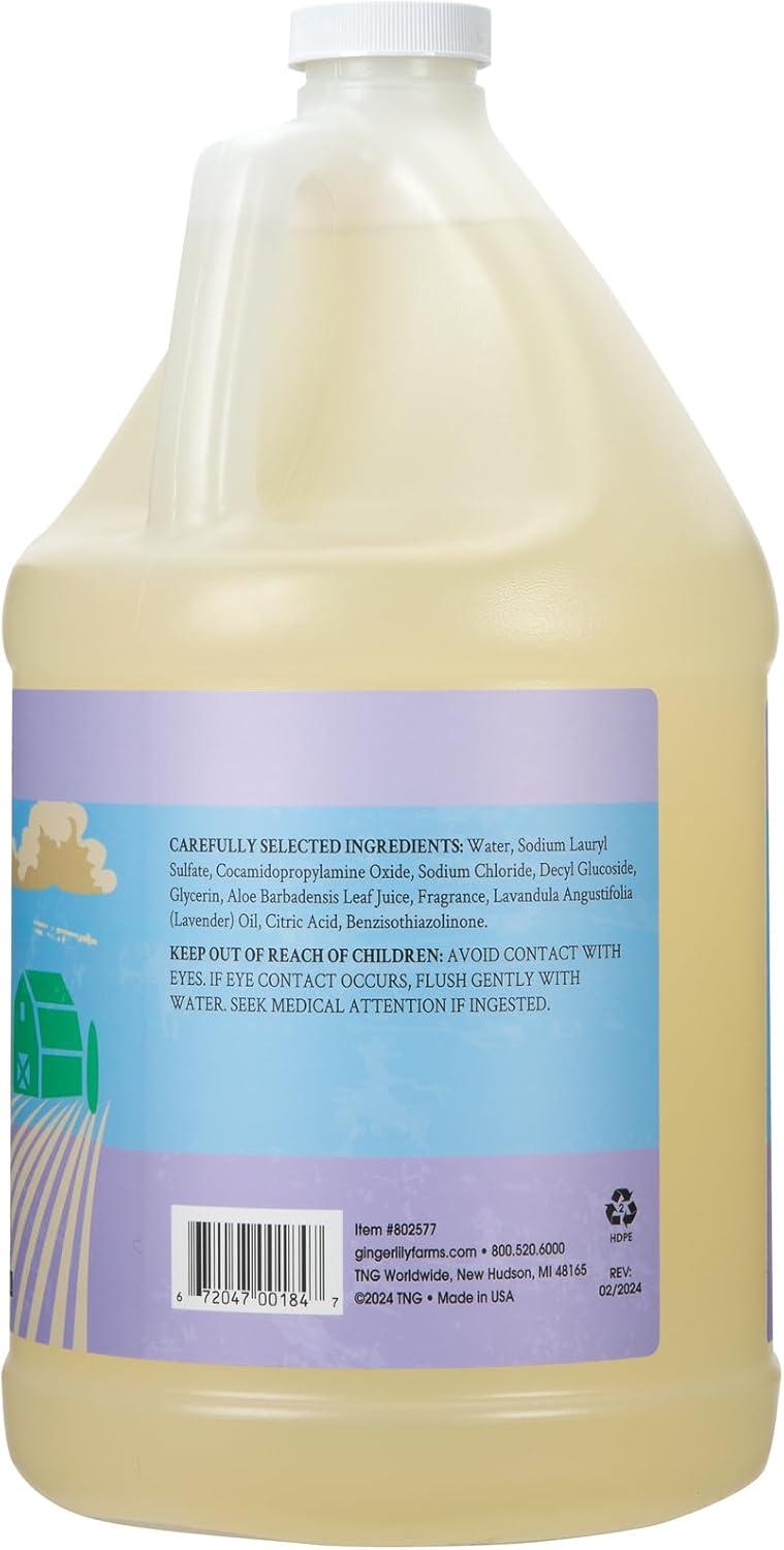 imageGinger Lily Farms Botanicals PlantBased Liquid Dish Soap Concentrated Formula with Max Grease Cleaning Power CrueltyFree FragranceFree 24 Fl OzLavender Chamomile