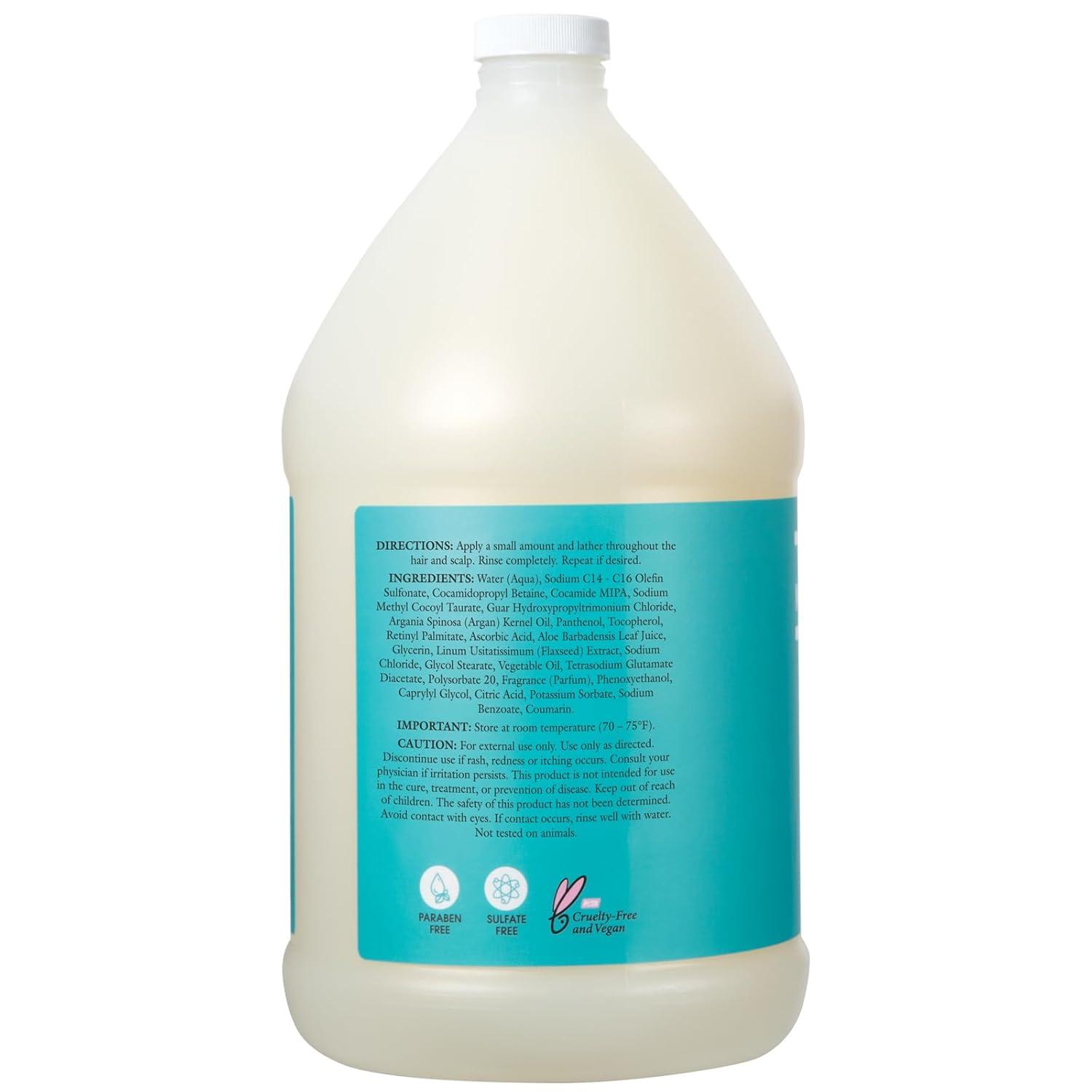 imageGinger Lily Farms Salon Formula 100 Pure Morocco Argan Oil Shampoo for All Hair Types 100 Vegan amp CrueltyFree 1 Gallon Refill Pack of 4128 Fl Oz Pack of 1
