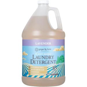Ginger Lily Farms Botanicals Plant-Based Liquid Laundry Detergent, Lavender, Concentrated Formula, HE Compatible, 85 Loads, 1 Gallon (128 fl. oz.)(Lavender)