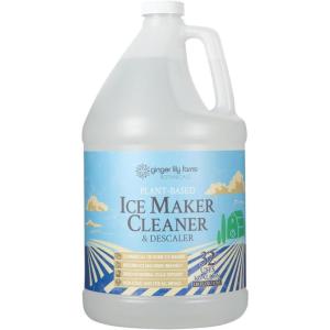 Ginger Lily Farms Botanicals Plant-Based Ice Maker Cleaner & Descaler for All Ice Machines, 32 Uses, Safe for All Metals, 1 Gallon (128 fl. oz.)