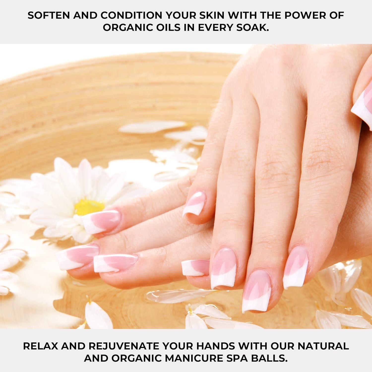 imageGinger Lily Farms Botanicals Manicure Spa Balls Ocean Manicure Soak Balls Replenishes Moisture Softens and Conditions Skin 8 Ounces 80CountGreen Tea Lemongrass
