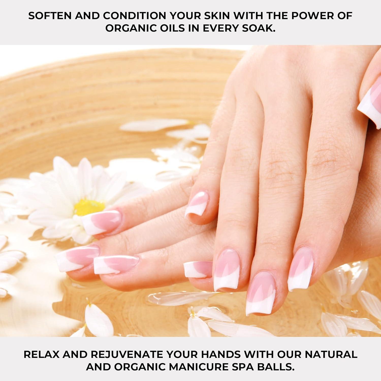 imageGinger Lily Farms Botanicals Manicure Spa Balls Ocean Manicure Soak Balls Replenishes Moisture Softens and Conditions Skin 8 Ounces 80CountOcean