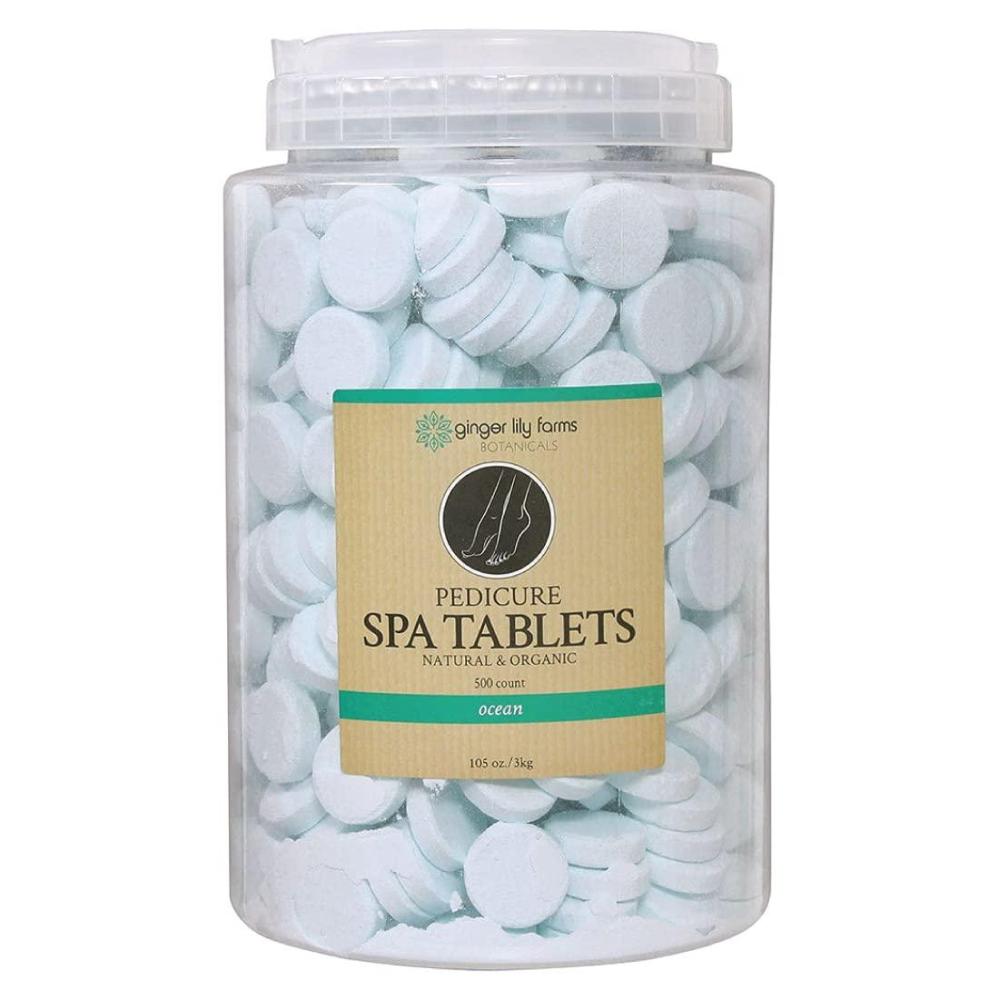 imageGinger Lily Farms Botanicals Pedicure Spa Tablets Natural amp Organic Replenishes Moisture Softens amp Conditions Skin Ocean Scent 105 Ounces 500CountOcean