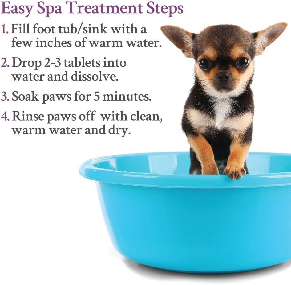 imageGinger Lily Farms Dog amp Pet Formula Medicated Paw Spa Tablets 100 Pet Safe amp CrueltyFree 165Count