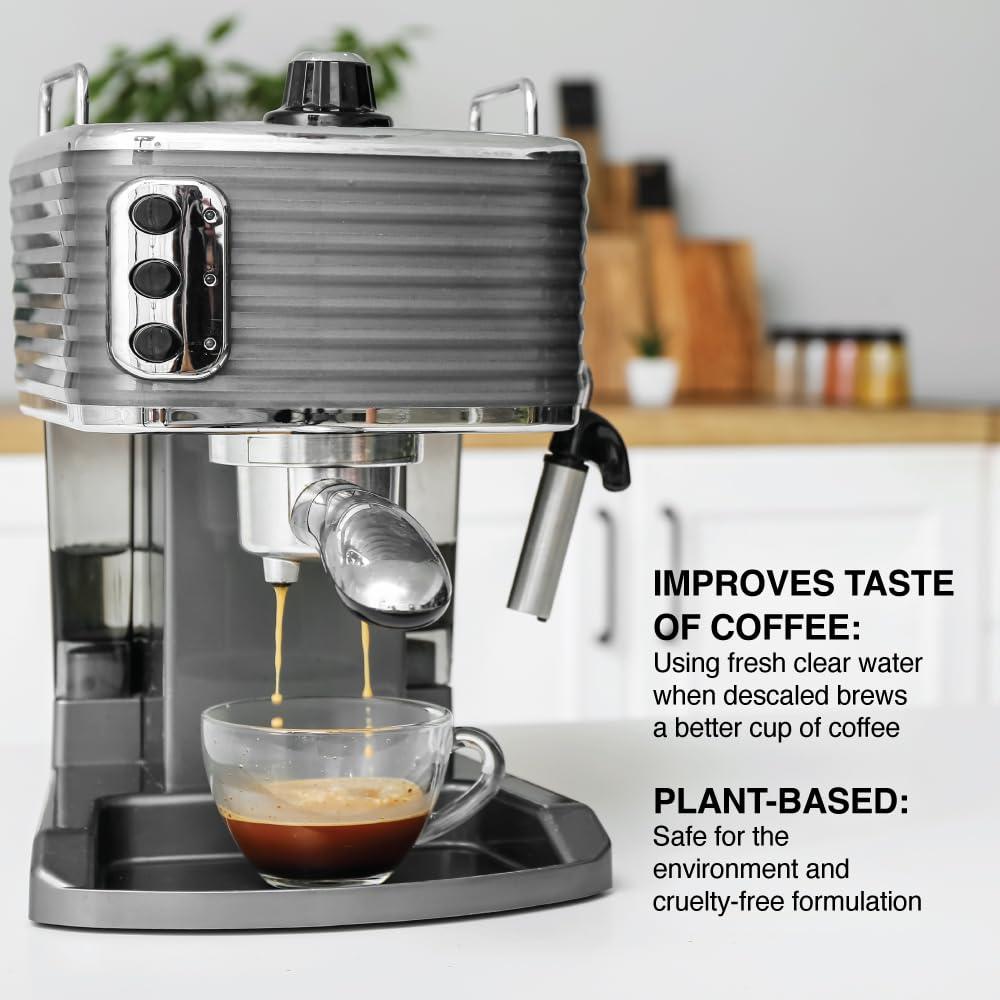 imageGinger Lily Farms Botanicals PlantBased Coffee Machine Descaler Universal Descaling Solution for All Coffee Machines 32 Uses 1 Gallon 128 fl oz