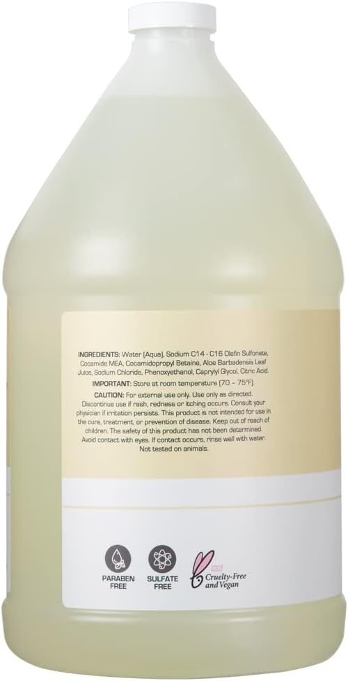 imageGinger Lily Farms Botanicals PlantBased Liquid Dish Soap Concentrated Formula amp Club amp Fitness Conditioning Liquid Hand Soap Refill 100 Vegan amp CrueltyFree Fragrance Free 1 Gallon128 Fl Oz Pack of 1