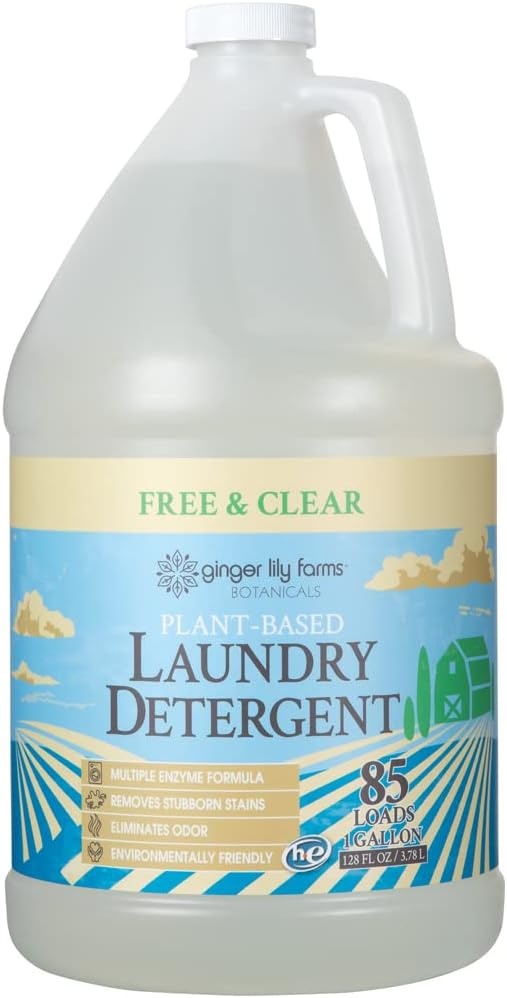 image:imageGinger Lily Farms Botanicals Laundry Detergent 100oz4pk Free amp ClearFree Clear